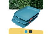 Schreibtischzubehör - Leitz  Cosy Briefkorb, 3er Set Sanftes Blau - 53582061