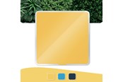 Konferenz und Präsentation - Leitz Cosy Whiteboard aus Glas 45 x 45 cm Warmes Gelb - 70440019