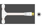 Antennen - Sinox FM Antenna for Radio - 1.8m - White - SXFM009