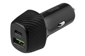 Handys - Adapter und Ladegeräte - Deltaco USB car charger 1x USB-C PD 18 W 1x USB - USBC-CAR120