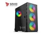 Gehäuse - Savio Raptor X1 ARGB Mesh / Glass - MDT - ATX - Gehäuse - Tower - Schwarz - SAVGC-RAPTORX1