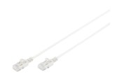 Netzwerk - Kabel - DIGITUS Slim - patch cable - 1 m - grey - Grau - 1m - DK-1617-010S