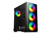 Gehäuse - Savio Prime X1 ARGB - MDT - extended ATX - Gehäuse - Tower - Schwarz - SAVGC-PRIMEX1