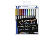 Hobby-Zubehör - Staedtler Marker metallic brush 10 pcs in set - 8321 TB10