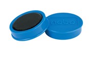Konferenz und Präsentation - Nobo Magnete, 38 mm, extra stark, 10 Stück, farbig sortiert Blau - 1915313
