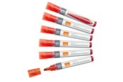 Konferenz und Präsentation - Nobo Liquid Ink Boardmarker, trocken abwischbar, 10 Stück Rot - 1915379