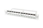 Netzwerkzubehör - Lanberg PPKS-9112-S - patch panel (blank) - 1U - 10" - PPKS-9112-S