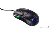 Maus - Xtrfy MZ1 - Zy's Rail - Gaming Maus (Schwarz mit RGB) - MZ1-RGB-BLACK-TP