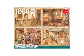 Puzzle - Jumbo Puzzle - Anton Pieck: Bakers from the 19th Century (1000 pcs) - JUM8818