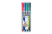 Utensilien zum Schreiben und Zeichnen - Staedtler Universal pen Lumocolor perm F 4pcs - 318 WP4