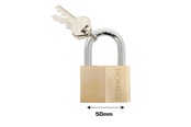 Sicherheitsausrüstung & Arbeitskleidung - Home>it Padlock brass - 50mm - 25350