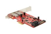 Controller - DeLOCK PCI Express - 2x external USB 3.0 + 2x internal SATA 3.0 - 89389