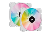 Gehäuselüfter - Corsair iCUE SP140 RGB Elite Performance White - Kit with iCUE Lighting Node CORE - Gehäuselüfter - 140mm - Weiß mit RGB-Beleuchtung - 27 dBA - CO-9050139-WW