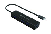 USB-Hubs - Conceptronic HUBBIES07B - hub - 4 ports USB-Hubs - USB 3.2 - 4 - Schwarz - HUBBIES07B