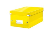 Speicherzubehör - Leitz Click & Store WOW DVD Aufbewahrungsbox Gelb - 60420016