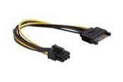 Stromkabel (Intern) - DeLOCK power cable - SATA power to 6 pin PCIe power - 21 cm - 82924