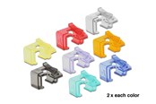 Netzwerkzubehör - DeLOCK 86420 RJ45 Repair Clip 16 Pieces (16-Pack - 2 of each color) - 86420