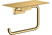 Badezimmerzubehör - Hansgrohe addstoris roll holder with shelf polished gold-optic pvd - 41772990