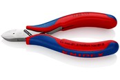 Werkzeuge für elektrische Arbeiten - KNIPEX Elektronik-Seitenschneider, mit durchgestecktem Gelenk - 77 22 115