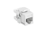 Kupferverkabelung - Leviton Extreme cat 6 utp jack 110-style - white - 61110-RW6