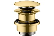 Ersatzteile & Zubehör - Hansgrohe waste set brass push-open for basin and bidet mixers polished gold-optic - 50100990