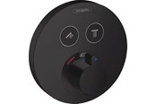 Mischbatterien und Armaturen - Hansgrohe showerselect s thermostatic mixer for concealed installation for 2 outlets matt black - 15743670