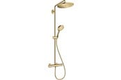 Dusch- und Montagezubehör - Hansgrohe croma select s showerpipe 280 1jet with thermostat and hand shower raindance select s 120 3jet polished gold-optic - 26890990