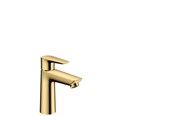 Mischbatterien und Armaturen - Hansgrohe talis e single lever basin mixer 110 without waste polished gold-optic - 71712990