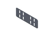 Tabletts, Schienenverteiler und Armaturen - Wibe Side coupler zm 150x60/1.5 - CSU86030000