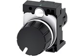 Druckknöpfe und Signalgeräte - Siemens Potentiometer compact 22mm round plastic black - 3SU1200-2PS10-1AA0
