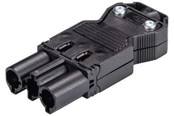 Kabel und Drähte - Wieland Gst18i3 plug male 3-pole 250v/20a 0.75-2.5mm2 ø=6.5-10.5mm black 92.732.3053.1 - 92.732.3053.1