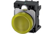 Druckknöpfe und Signalgeräte - Siemens Indicator lights 22 mm round plastic yellow - 3SU1102-6AA30-1AA0
