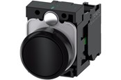 Druckknöpfe und Signalgeräte - Siemens Pushbutton black - 3SU1100-0AB10-1BA0
