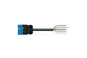 Kabel und Drähte - Winsta Connecting cable 1m hf eca plug/open-ended blue - 771-9985/216-101