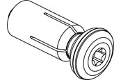 Schaltkästen und Schränke - Cubic Cover screw w/washer - 3050-3800