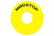 Druckknöpfe und Signalgeräte - Schneider Electric Yellow legend dia60 nodstop with logo is - ZBY9830
