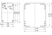Schaltkästen und Schränke - Schneider Electric Plain mount. plate 600x500 - NSYMM64