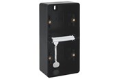 Schaltereinheiten - Niko-Servodan Splashproof double vertical surface-mounting box with two single flexible inputs for mounting two functions black - 761-83201