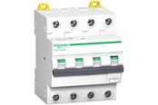 Komponenten für Schaltkästen und Schränke - Schneider Electric Acti9 ic60 rcbo residual current circuit breaker with overcurrent protection 4p 6 a 30 ma type a b curve 6 ka 6000 a - A9D87416