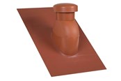 Dach und Fassade - Easy Flex Roofing Sabetoflex roof hood 5-45° ø125 red pib - UN331250545