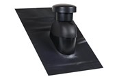 Dach und Fassade - Easy Flex Roofing Sabetoflex roof hood 5-45° ø160 black pib - UN111600545