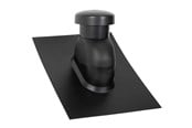 Dach und Fassade - SABETOFLEX roof hood 5-45° ø160 black abs - UNP111600545