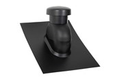 Dach und Fassade - Easy Flex Roofing Sabetoflex roof hood 5-45° ø125 black abs - UNP111250545