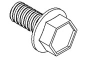 Schaltkästen und Schränke - Cubic Thread forming hex flange head screw din7500 form d - 2012-0816