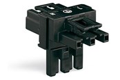 Kabel und Drähte - Winsta T-joint dist conn 3-pole black - 770-615