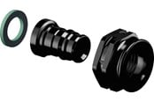 PEX-Systeme - Uponor q&e adapter swivel nut ppsu black 16 mm x 12 - 1038021
