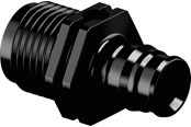PEX-Systeme - Uponor q&e adapter male thread ppsu black 16 x 12 - 1008661