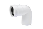 Entwässerungsprodukte - Wavin Wafix pp bend 88.5° x 32 mm white - 1440304