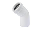 Entwässerungsprodukte - Wavin Wafix pp bend 45° x 40 mm white - 1440307