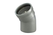 Entwässerungsprodukte - Wavin Wafix pp bend 30° x 32 mm grey - 1450301